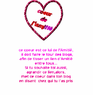coeur de l'amitier